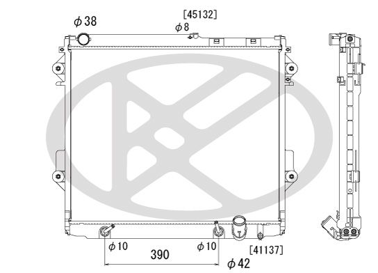 Motora dzesēsanas radiators - PL012204
