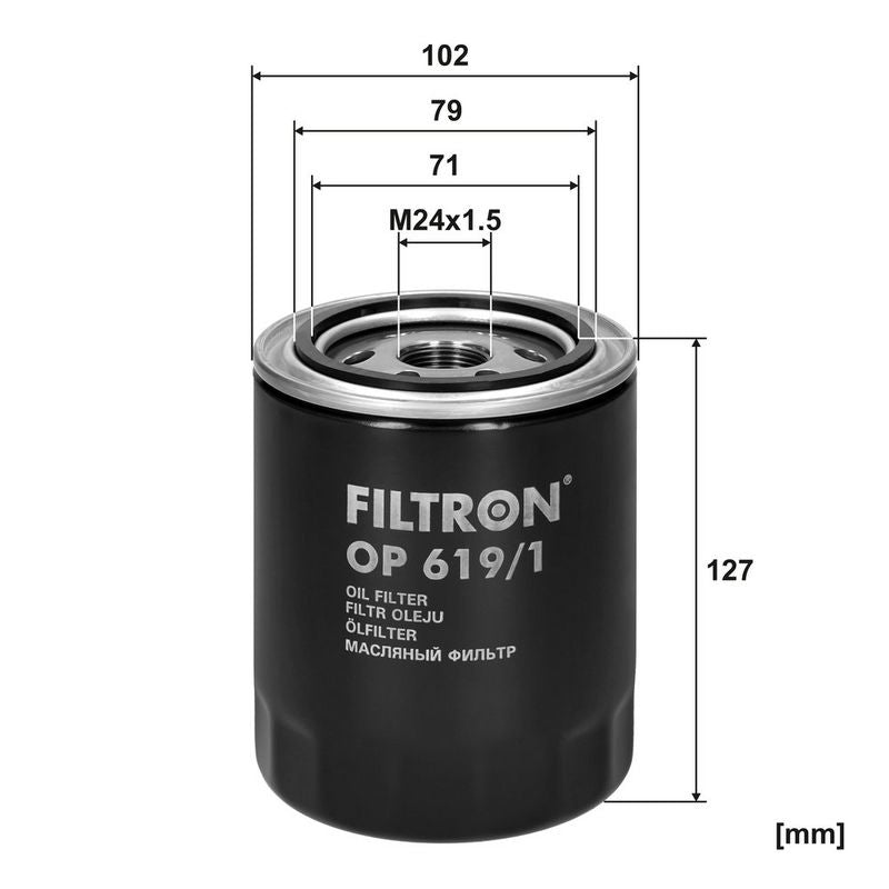 Eļļas filtrs - OP 619/1