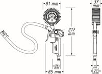 Riepu pumpēšanas pistoles un spiediena mērītāji - 9041-1