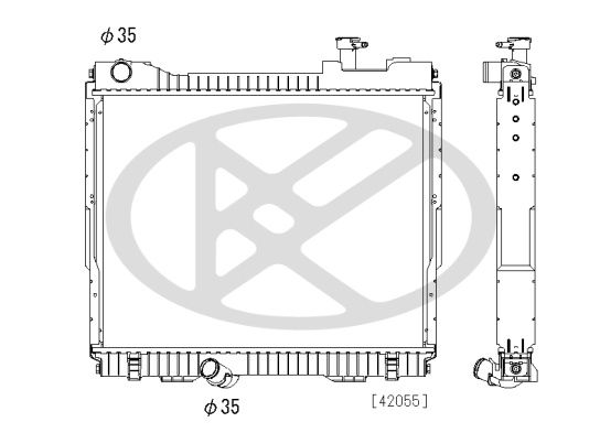 Motora dzesēsanas radiators - PL023261