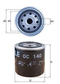Eļļas filtrs - OC 140