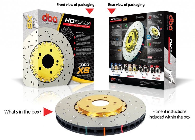 5000 series - Crossed Drilled & Slotted 2-Piece Gold Hat - DBA52218GLDXS