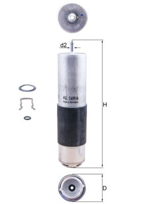 Degvielas filtrs - KL 169/6D