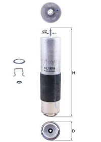 Degvielas filtrs - KL 169/6D