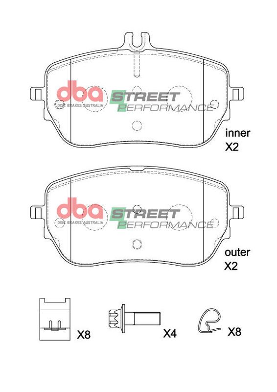 Brake Pads Street Performance | Front Axle - DB15267SP