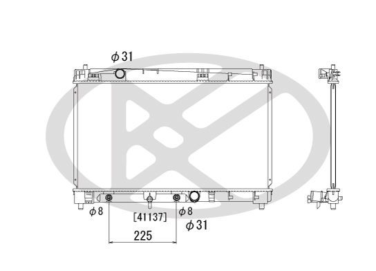 Motora dzesēsanas radiators - PL012213