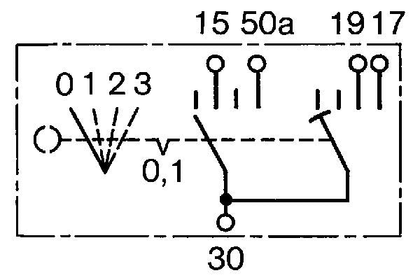 Kytkin, esikuumennus - 0 342 315 001