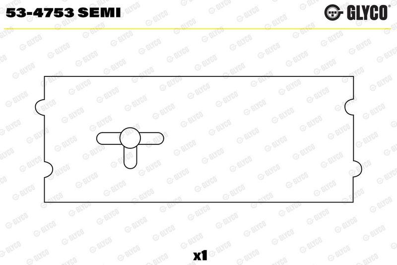 Sadales vārpstas gultnis - 53-4753 SEMI
