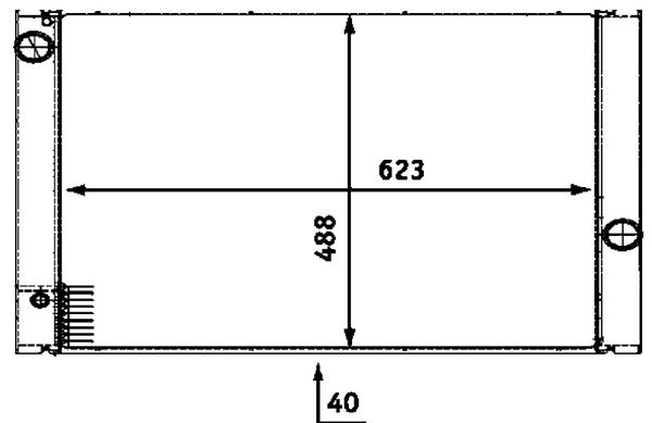 Jäähdytin,moottorin jäähdytys - CR 511 000P