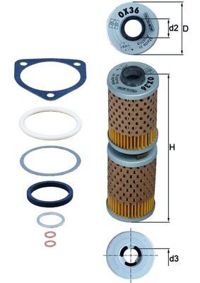 Eļļas filtrs - OX 36D