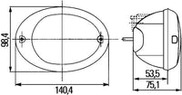 Aizmugurējais lukturis - 2SD 343 130-011