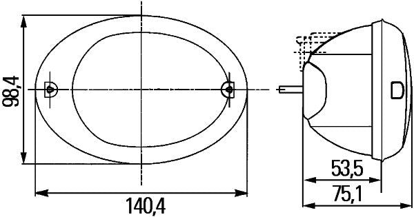 Pagrieziena signāla lukturis - 2BA 343 130-051
