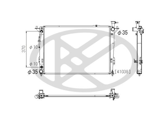 Motora dzesēsanas radiators - PL812464