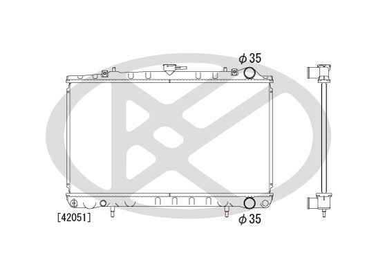 Motora dzesēsanas radiators - PL020172
