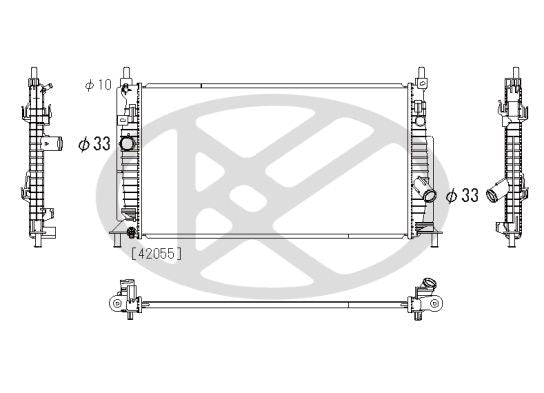 Motora dzesēsanas radiators - PL062305