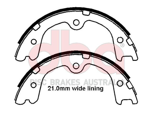 Street Series Brake Shoes - DBAS1958