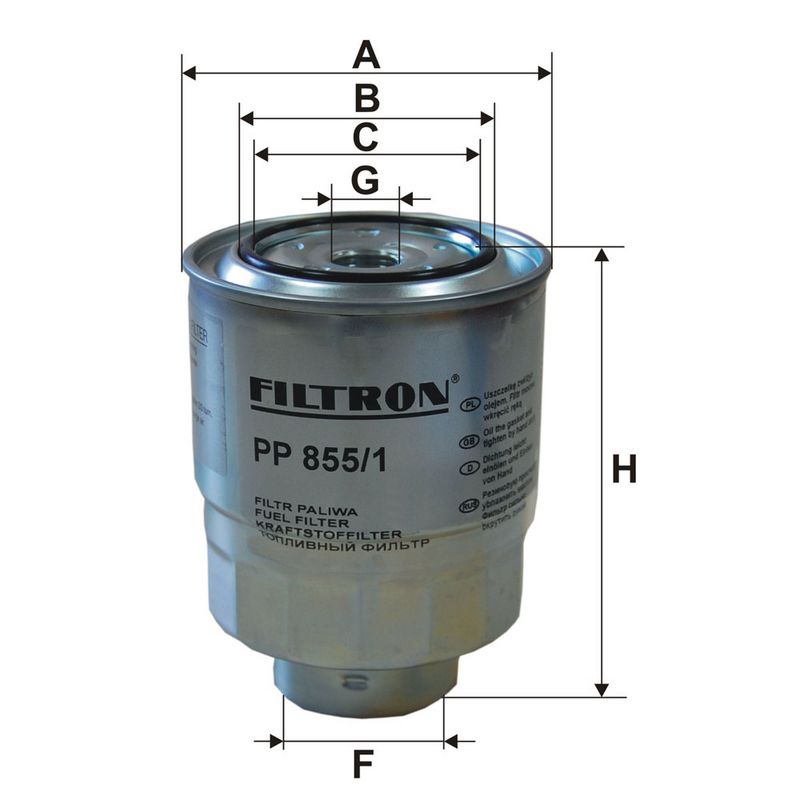 Degvielas filtrs - PP 855/1