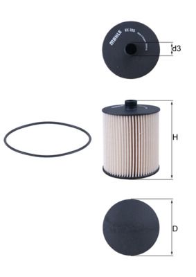 Degvielas filtrs - KX 335D