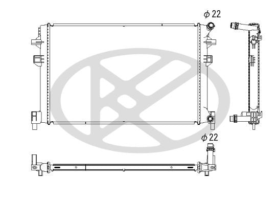 Motora dzesēsanas radiators - PL453349