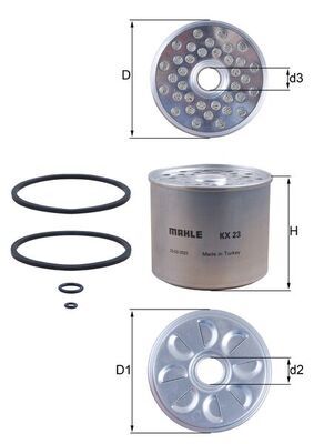 Degvielas filtrs - KX 23D