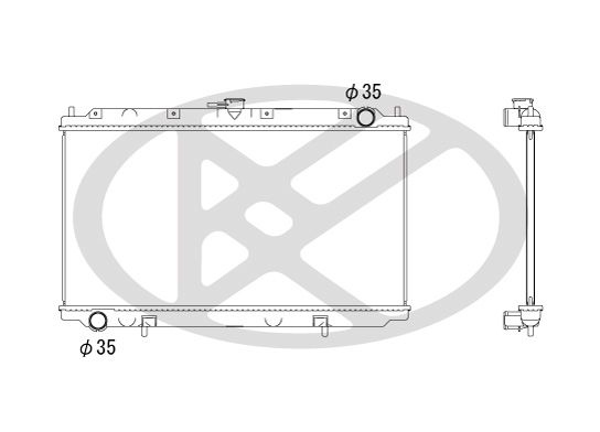 Motora dzesēsanas radiators - PL021183