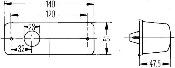 Papildus mirgojošā gaismas signāla lukturis - 2BM 006 692-027