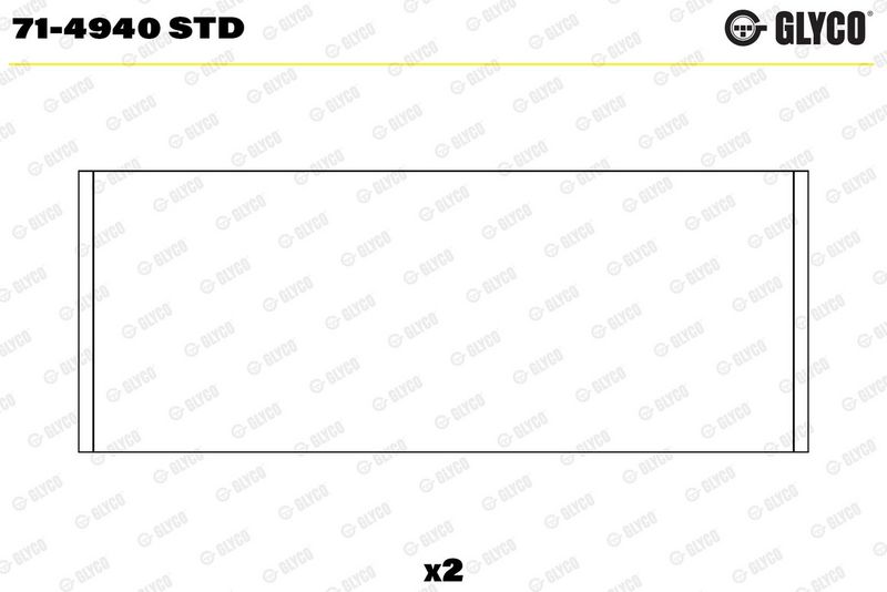 Klaņa apakšējās galvas ieliktnis - 71-4940 STD