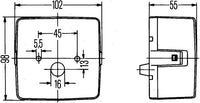 Aizmugurējais lukturis - 2SE 004 623-001