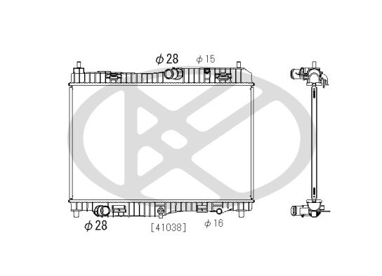 Motora dzesēsanas radiators - PL322528