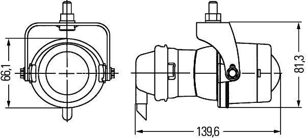 Miglas lukturis - 1NL 008 090-031