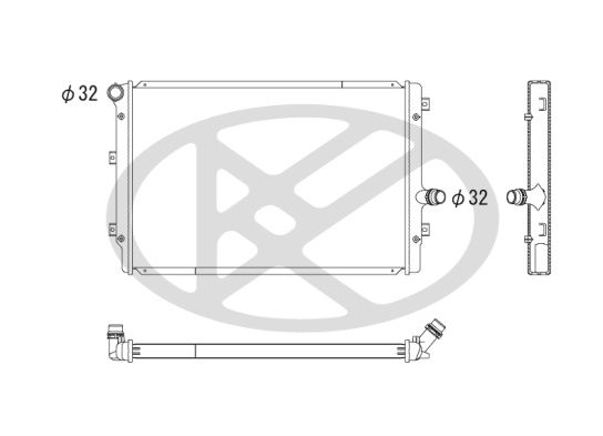 Motora dzesēsanas radiators - PL452659