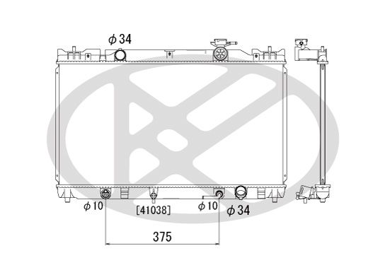 Motora dzesēsanas radiators - PL011251