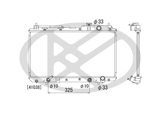 Motora dzesēsanas radiators - PL080517
