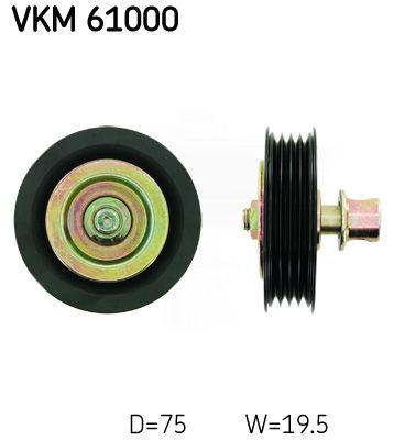 Ohjainrulla, moniurahihna - VKM 61000