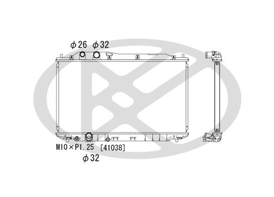 Motora dzesēsanas radiators - PL081894
