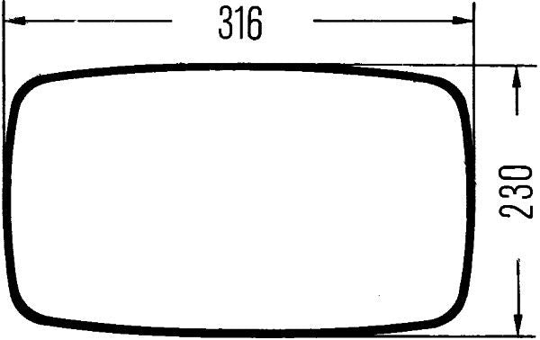 Ārējais atpakaļskata spogulis - 8SB 501 263-003
