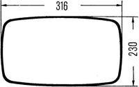 Ārējais atpakaļskata spogulis - 8SB 501 263-003