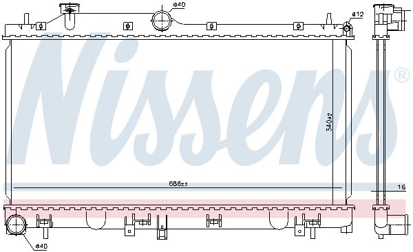 Motora dzesēsanas radiators - 67724