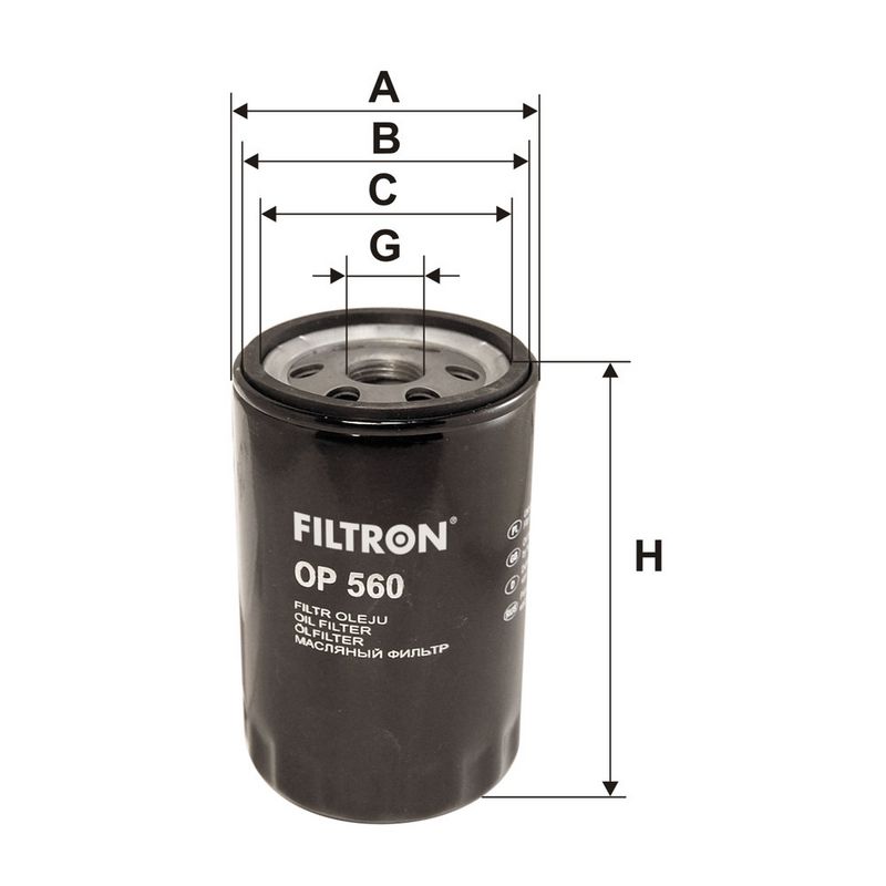 Eļļas filtrs - OP 560