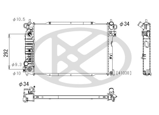 Motora dzesēsanas radiators - PL312948