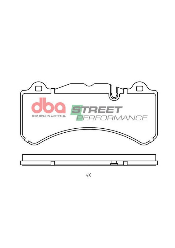 Brake Pads Street Performance Suitable to DBABU3000 - DB15323SP