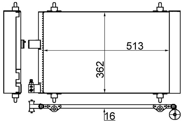 Lauhdutin, ilmastointilaite - AC 585 001S