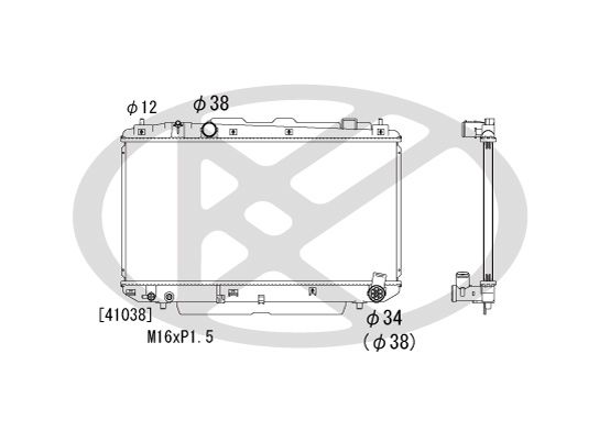 Motora dzesēsanas radiators - PL011814