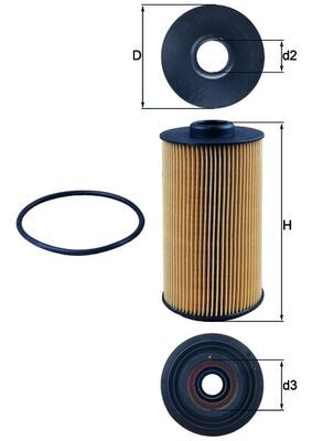 Eļļas filtrs - OX 152/1D