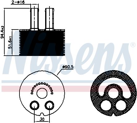 Eļļas radiators, Motoreļļa - 90935