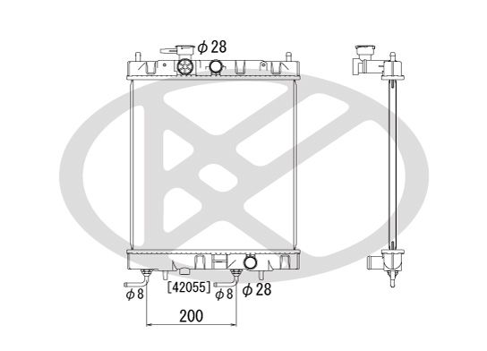 Motora dzesēsanas radiators - PL020331