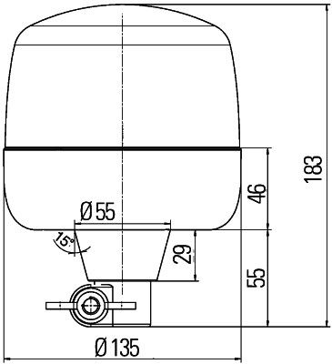 Mirgojošā gaismas signāla lukturis - 2RL 010 979-011
