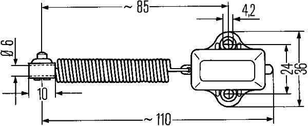 Bremžu signāla slēdzis - 6DD 001 551-011