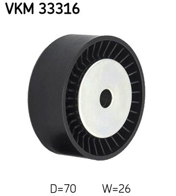 Ohjainrulla, moniurahihna - VKM 33316