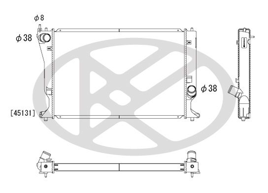 Motora dzesēsanas radiators - PL012119